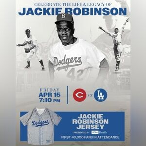 Dodgers 2022 Jackie Robinson 75th Anniversary MLB Stadium Promotional Jersey